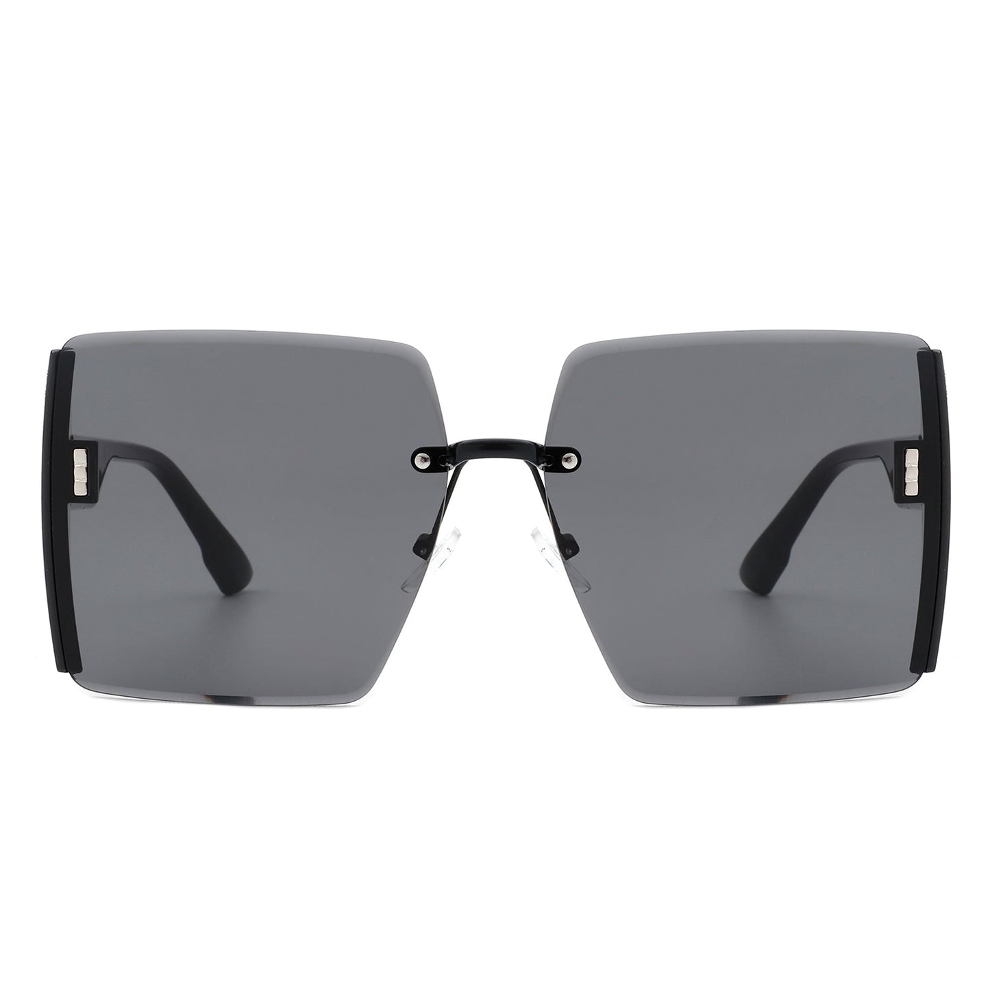 Phoenixy - Square Oversize Half Frame Fashion Women Sunglasses