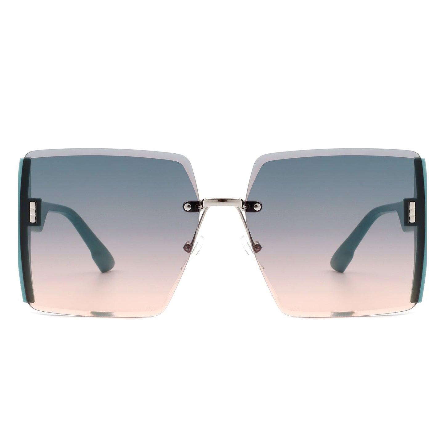 Phoenixy - Square Oversize Half Frame Fashion Women Sunglasses