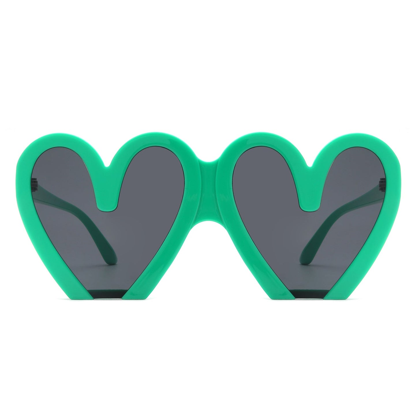 Skylette - Heart Shaped Oversized Party Fashion Sunglasses