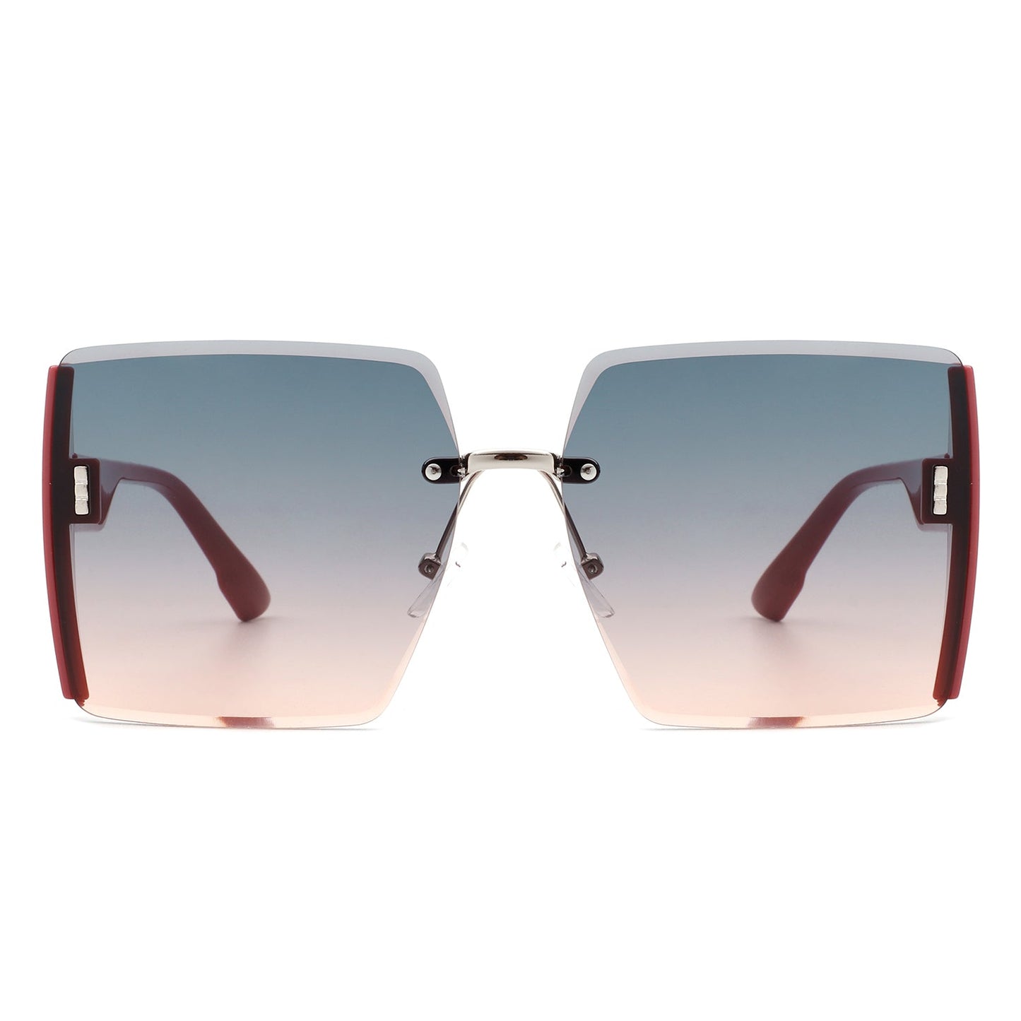 Phoenixy - Square Oversize Half Frame Fashion Women Sunglasses