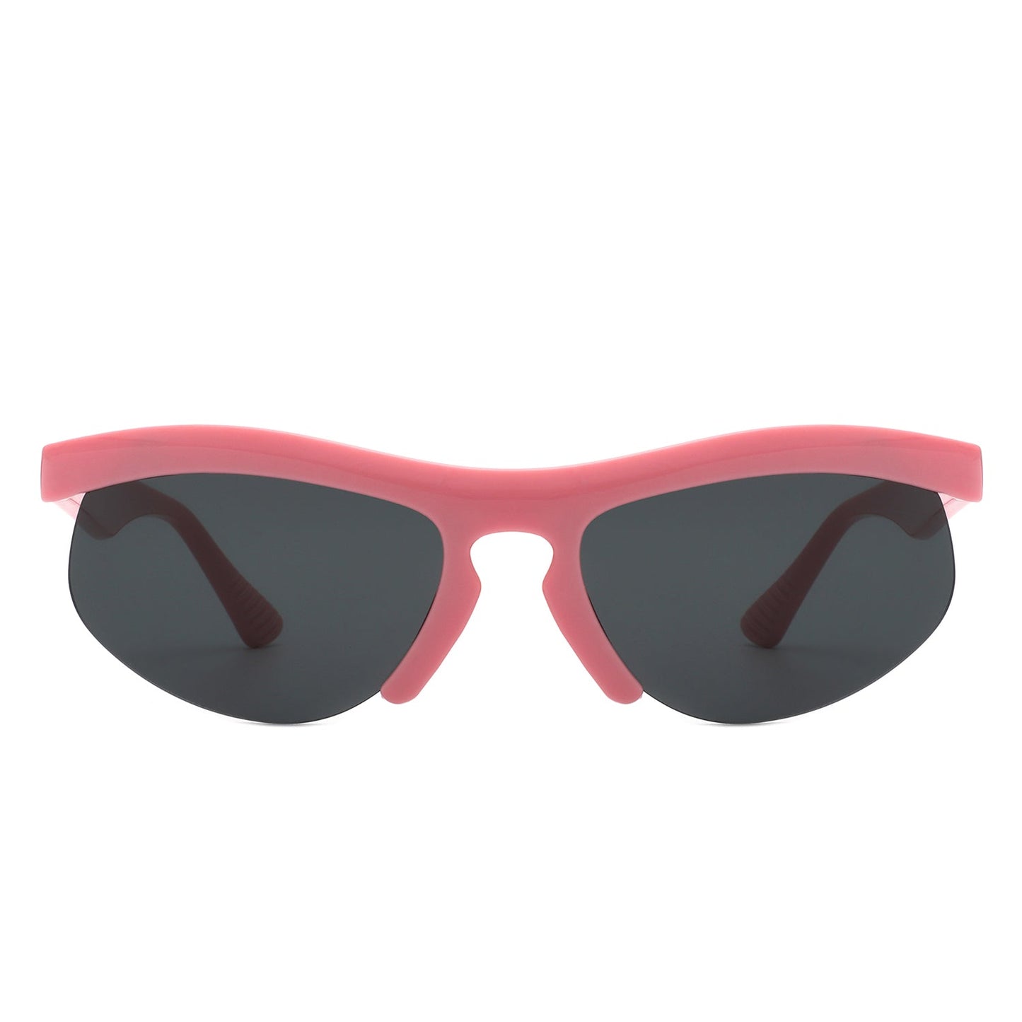 Fliygua - Rectangle Half Frame Sport Square Sunglasses