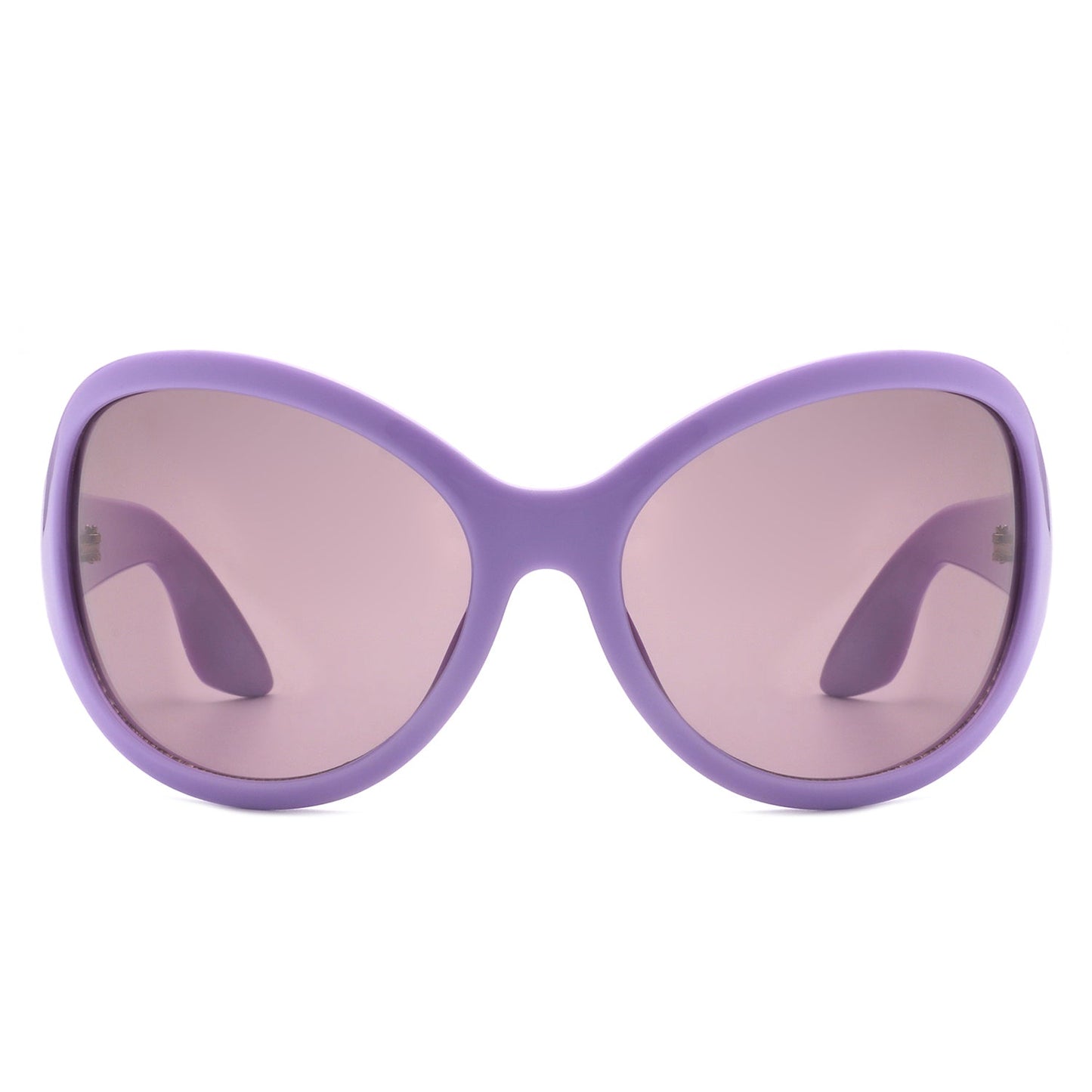 Quinlan - Oversized Round Wraparound Women's Sunglasses