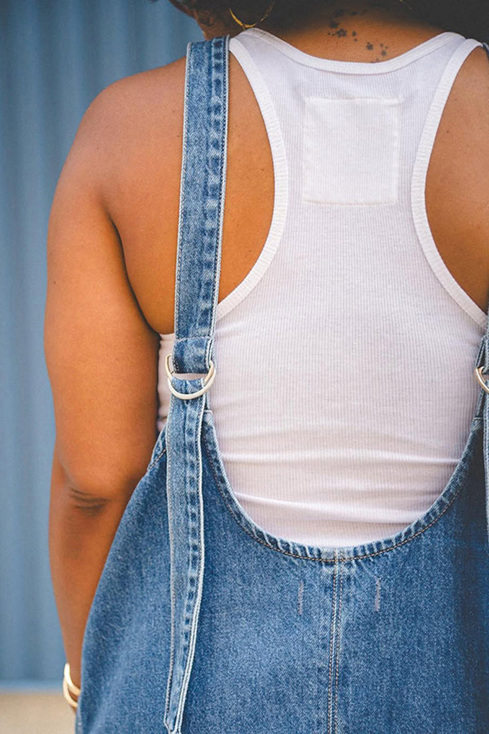 Plus Size Daily Blue Casual Tie Dye V Neck Pocket Denim Jumpsuits