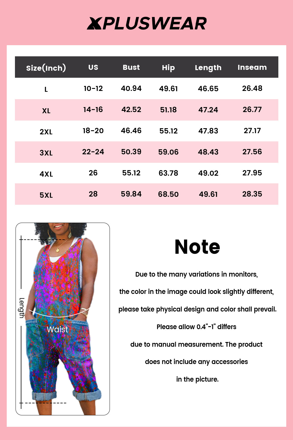 Plus Size Daily Blue Casual Tie Dye V Neck Pocket Denim Jumpsuits