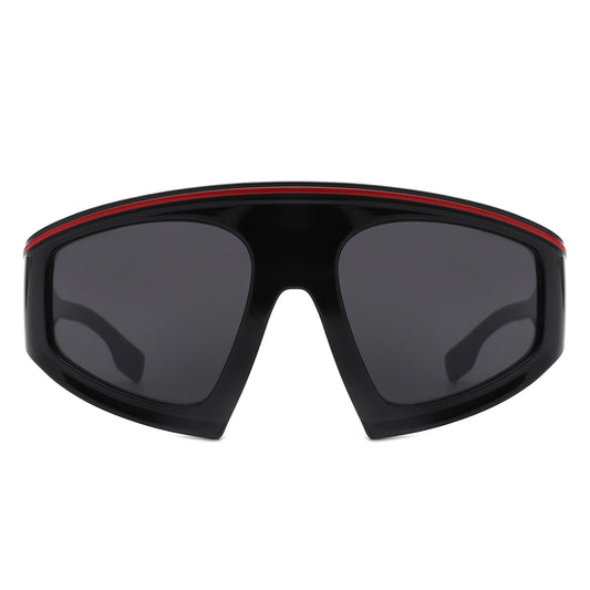 Bramble - Oversize Futuristic Square Women Fashion Sunglasses