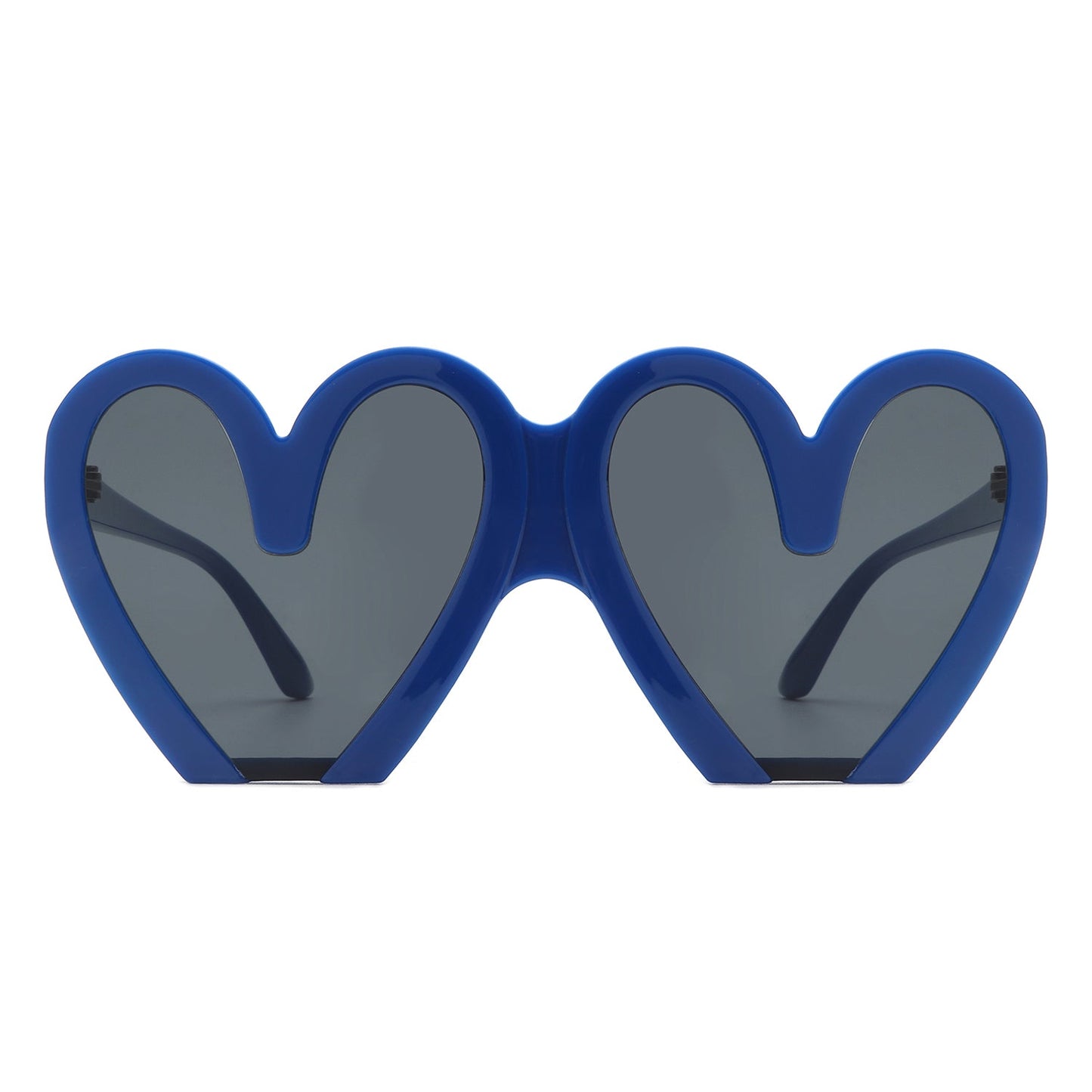 Skylette - Heart Shaped Oversized Party Fashion Sunglasses