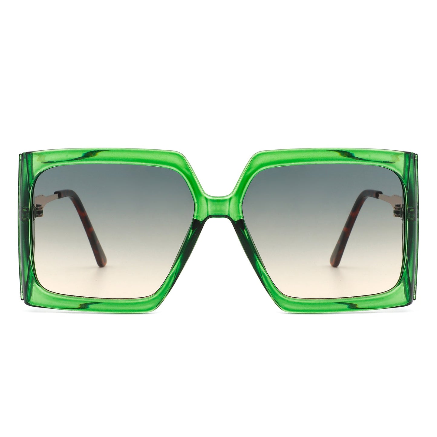 Yellowra - Women Oversize Retro Square Large Fashion Sunglasses